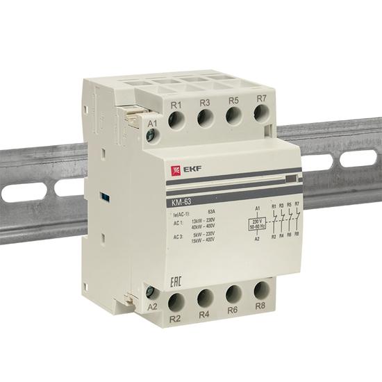 Фото №4 Контактор модульный КМ 63А 4NC (3 мод.) EKF PROxima (km-3-63-04)