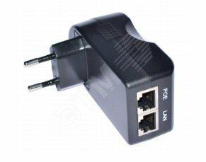 Фото №2 Инжектор PoE 1 порт Fast Ethernet 10/100 Мб/с, до 15.4В, PoE IEEE 802.3af. (Midspan-1/151)