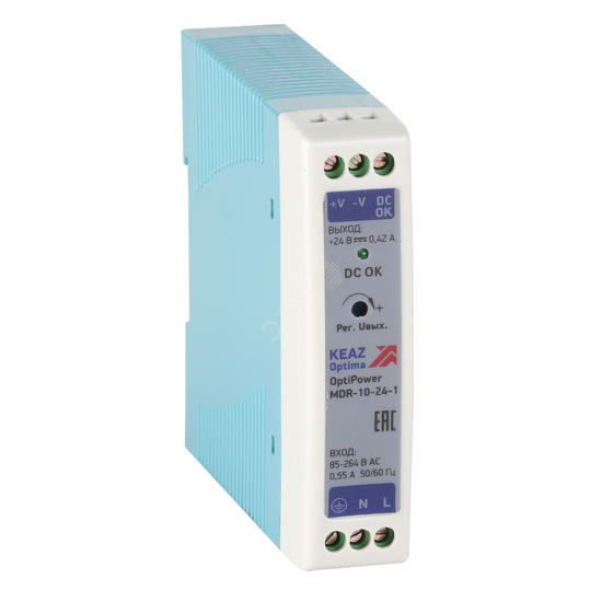 Фото №2 Блок питания OptiPower MDR-10-24-1 (284538)