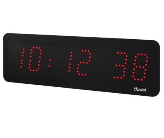 Фото №2 Часы цифровые STYLE II 5S (часы/минуты/секунды), высота цифр 5 см, красный цвет, AFNOR, 240В, монтаж в стену заподлицо (946251F)