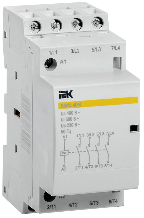 Фото №2 Контактор модульный КМ20-40М AC IEK (MKK11-20-40)