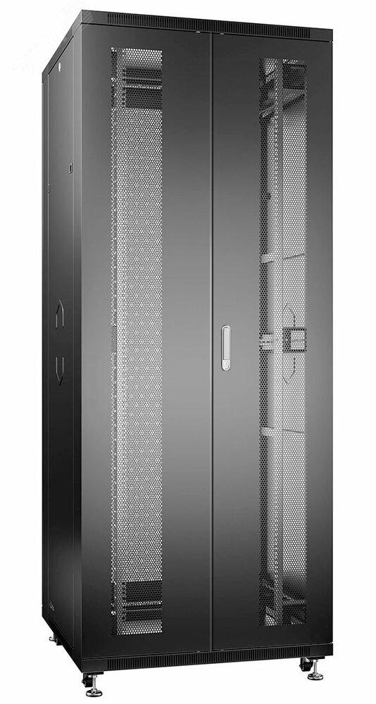 Фото №2 Шкаф монтажный телекоммуникационный 19дюймов напольный для распределительного и серверного оборудования 47U (ND-05C-47U80/120-BK)