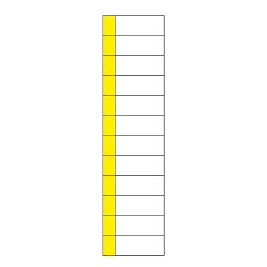 Фото №2 Наклейка маркировочная таблица 12 модулей (50х216 мм) (etm55-0010)