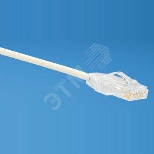 Фото №2 Патч-корд UTP28X5M RJ-45 Pan-Plug на обоих концах UTP Cat.6ALSZH 5м белый (UTP28X5M)