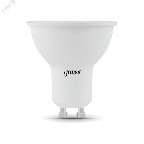 Фото №2 Лампа светодиодная LED 5 Вт 530 Лм 6500К диммируемая холодная GU10 MR16 Black Gauss (101506305-D)