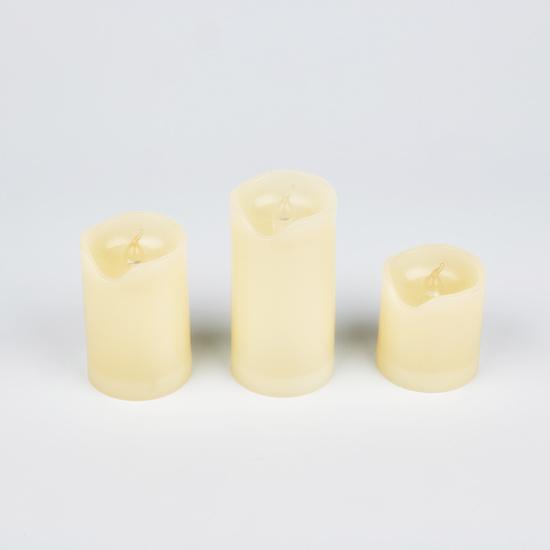 Фото №2 Фигура светодиодная «Свеча» на батарейках CR2032 (в/к) ULD-F060 WARM WHITE CANDLE SET3 в составе набора из 3 штук 1 светодиод Теплый белый свет (UL-00008593)