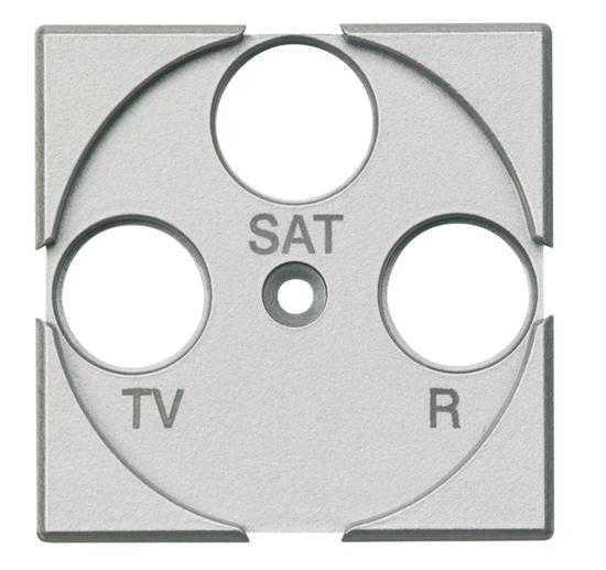 Фото №2 Axolute Лицевая панель для розеток TV + FM + SAT алюминий (HC4207)