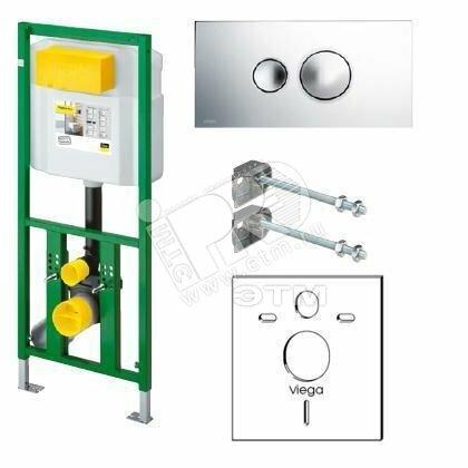 Фото №2 Инсталляция Eco Plus 1130 мм  комплект для унитаза рама 606 664/ кнопка 596 323/ настенный крепеж 460 440 модель 816193 (660321)