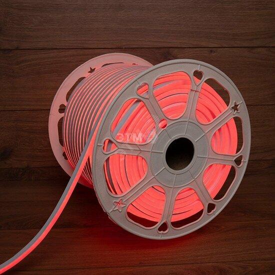 Фото №2 Гибкий профессиональный неон LED SMD 8х16 мм, двухсторонний, красный, 120 LED/м, бухта 100 м (131-092)