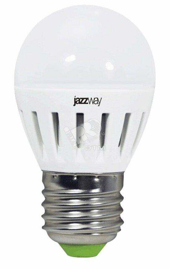 Фото №2 Лампа светодиодная LED 5Вт E27 400Лм теплый матовая шар 230V/50Hz ECO (1036957A)