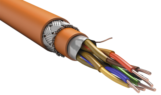 Фото №2 Кабель RS-485 1х2х1,13 Кнг(А)-FRHF оранжевый (200м) (FR1-01-F-7427)
