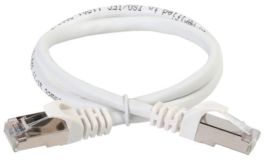 Фото №2 Патч-корд ITK категория 5е FTP 1.5м PVC белый (PC08-C5EF-1M5)