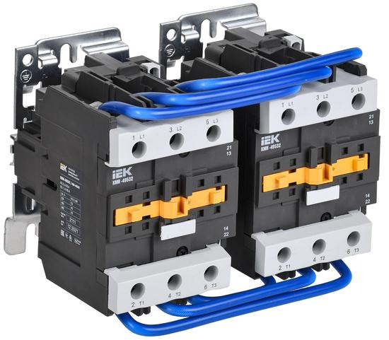 Фото №2 Контактор КМИ-49532 реверс 95А 230В/АС3 2НО 2НЗ   IEK (KKM43-095-230-22-1)