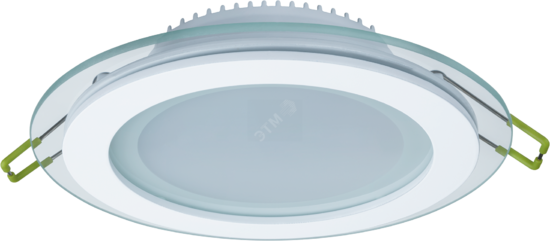 Фото №2 Светильник светодиодный ДВО-15w 4000K 900Лм со стеклом белый (71271 NDL-RP3)