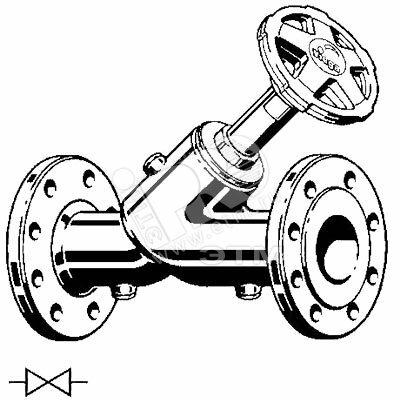 Фото №2 Вентиль пресс наклонный 50 фланцевый Easytop XL модель 2237XL (624323)