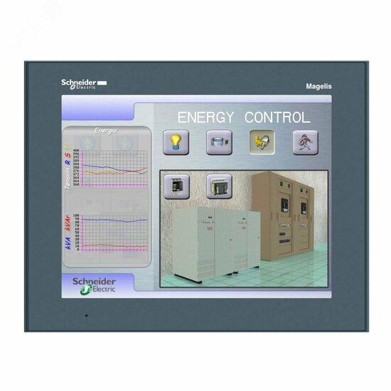 Фото №3 Терминал сенсорный цветной 10.4 дюйм. 640х480 RJ45 RS232/485 SUBD Eth TCP/IP 96Mб/512Кб слот SD (HMIGTO5310)