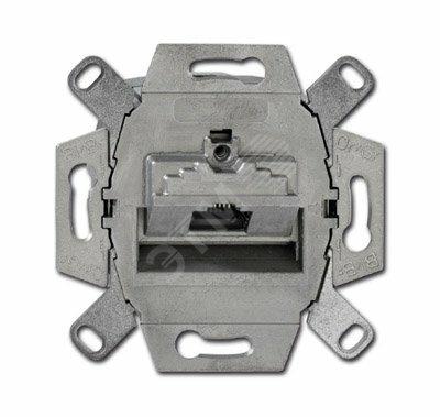 Фото №2 Механизм 1-постовой компьютерной розетки 8 полюсовRJ45 UAE категория 6e экранированная до 250 МГц (0216-102-507)