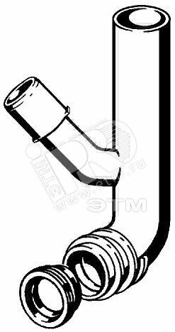 Фото №2 Колено отводное с вентиляционным патрубком для модулей Viegaswift/ Steptec/ Viega Eco Plus модель 831026 (610883)