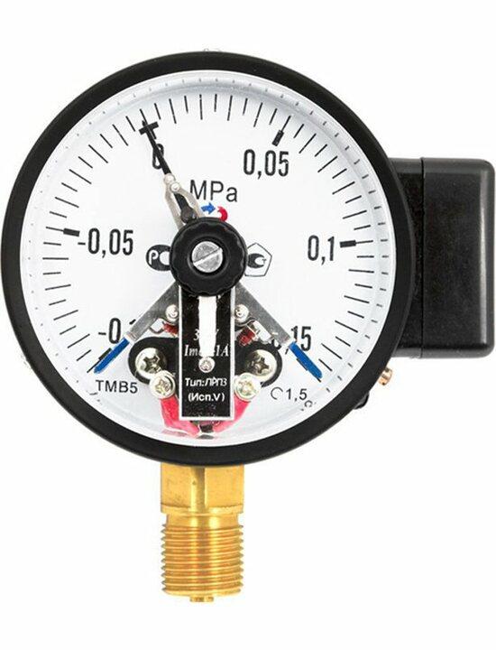 Фото №2 Манометр с электроконтактной приставкой тип V рад альный ТМ-510Р.05 0..1MPa М20х1.5 кл.1.5 (00000026212)