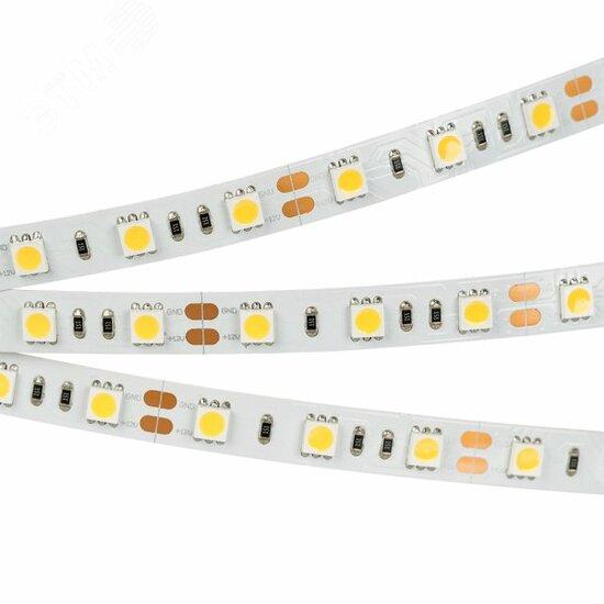 Фото №2 Лента RT2-5050-60-12V Warm White (300 LED) (NormaLED, 14.4 Вт/м, IP20) (014385)