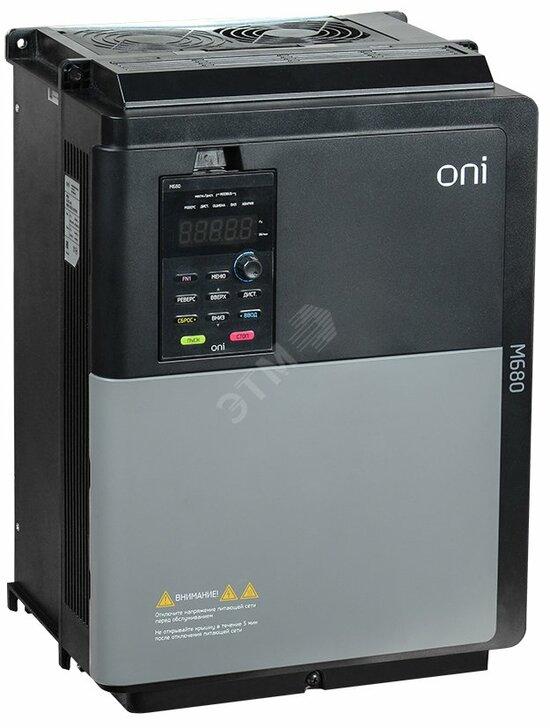 Фото №2 Преобразователь частоты M680 380В 3Ф 30-37кВт 60-70А серии ONI (M680-33E30-37TIP20)