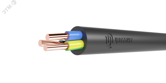 Фото №2 Кабель силовой ПвВГ 3х10ок-0,66 ТРТС