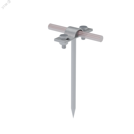 Фото №2 Держатель для прутка ? 5-10мм, забивной. Длина 250мм. Термодиффузионное цинкование (MA0197)