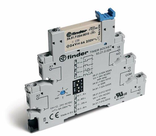 Фото №2 Интерфейсные модули с таймером, Винтовые клеммы, Мультифункциональные: AI,DI,GI,SW, 1 группа конт.6A, Электромеханические реле, 24VAC/DC (38.21.0.024.0060)