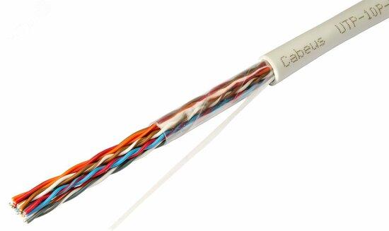 Фото №2 Кабель витая пара UTP-10P-Cat.5-IN-LSZH UTP (U/UTP), категория 5, 10 пар (24 AWG), одножильный (solid), LSZH, нг(А)-HF (UTP-10P-Cat.5-IN-LSZH)