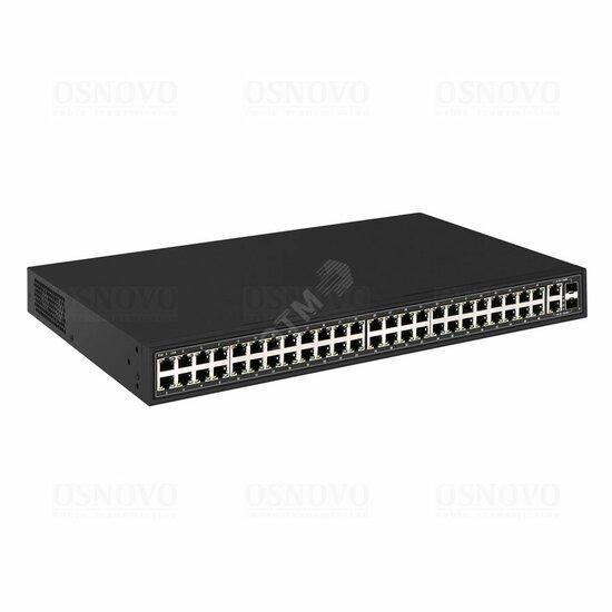 Фото №2 PoE коммутатор Fast Ethernet на 48 x RJ45 + 2 x GE Combo uplink портов. (SW-64822(700W))