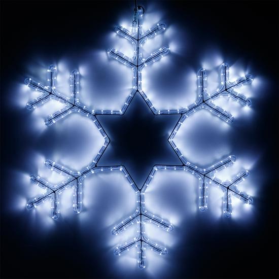 Фото №2 Фигура ARD-SNOWFLAKE-M4-750x750-324LED White (230V, 18W) (Ardecoled, IP65) (025307)