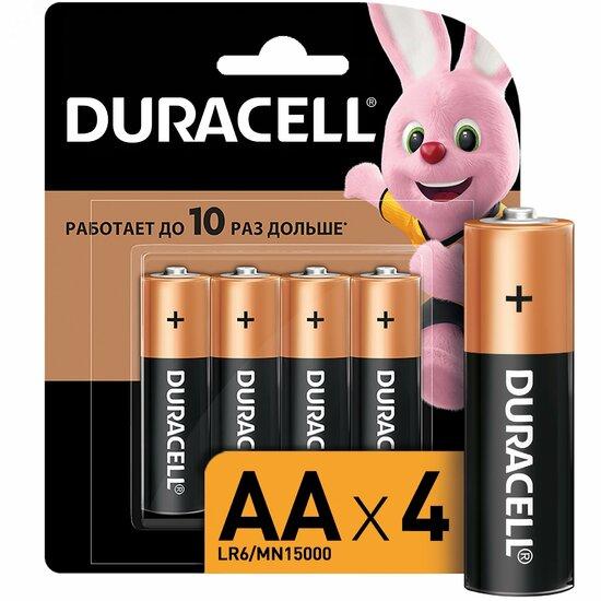 Фото №2 Элемент питания Duracell LR6-4BL BASIC CN (48/192/18816) (Б0026815)