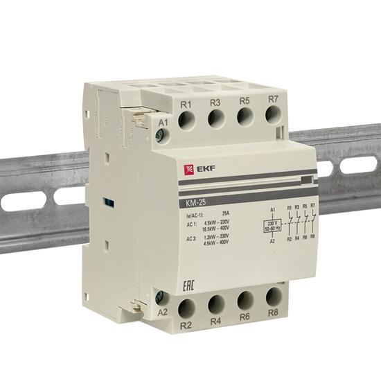 Фото №3 Контактор модульный КМ 25А 4NC (3 мод.) EKF PROxima (km-3-25-04)