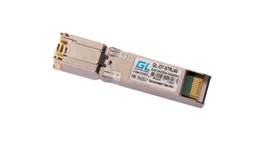 Фото №2 Модуль SFP+ медь кат.6 (20м), кат. 6а (30м), Ethernet 10G, (до 30м) GL-OT-STRJ45 (GL-OT-STRJ45)