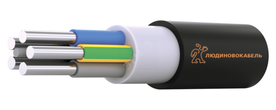 Фото №2 Кабель силовой АВВГ 5х10 (ок) (N.PE) -0.66 однопроволочный
