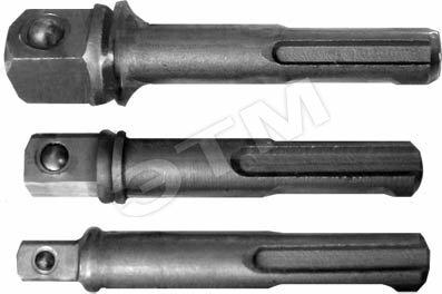 Фото №2 Адаптеры под головки с хвостовика SDS+ набор 3 шт, легированная сталь (57955)
