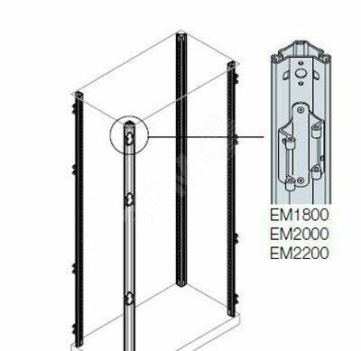 Фото №3 Стойка каркаса шкафа с петлями H=1800 (4шт) (EM1800)