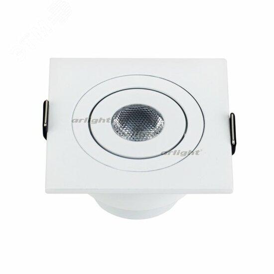 Фото №2 Светодиодный светильник LTM-S60x60WH 3W Warm White 30deg (ARL, IP40 Металл, 3 года) (015395)