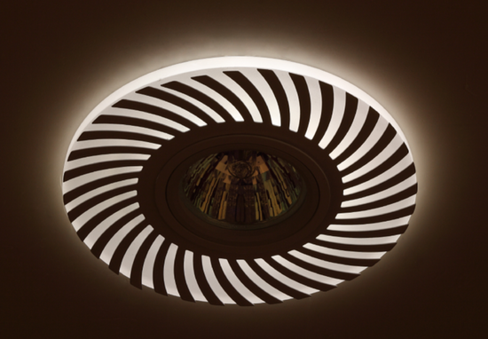 Фото №4 Светильник ЭРА декор cо светодиодной подсветкой MR16, 220V, max 11W, белый DK LD32 WH /1 ЭРА (Б0046906)