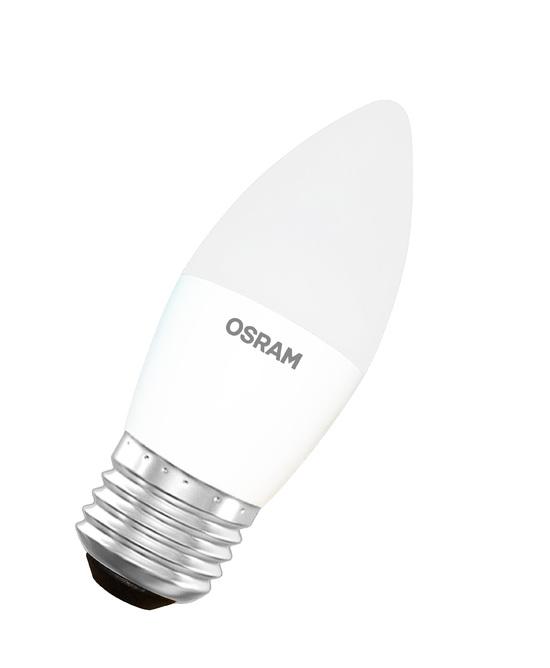 Фото №2 Лампа светодиодная LED Star Свеча 7Вт (замена 60Вт), 600Лм, 6500К, цоколь E27 OSRAM (4058075697010)