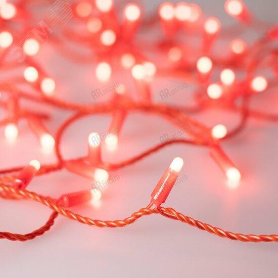 Фото №2 Гирлянда светодиодная декоративная ARD-STRING-CLASSIC-10000-RED-100LED-MILK-STD Red (230V, 7W) (ARDCL, IP65) (028210)