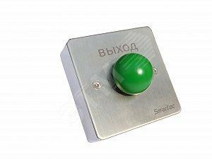 Фото №2 Кнопка металлическая, врезная, кнопка грибок, НЗ/НР контакты, размер 88х88 мм (ST-EX131)