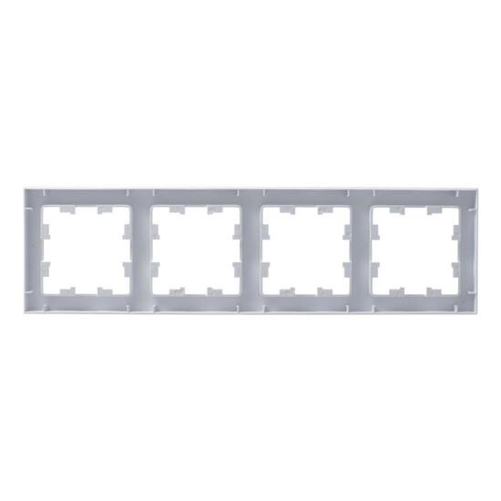 Фото №2 Рамка четырехпостовая ATLASDESIGN универсальная белый (ATN000104)