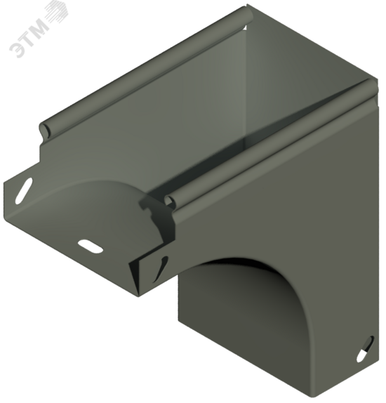 Фото №2 Угол вертикальный внешний 500х100-90 S=1,0мм оцинк. (STGO.5010.910)