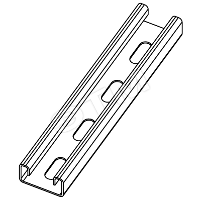 Фото №2 Профиль двойной С-образный LAS L=3000 толщина 2.5мм (BPD4130)