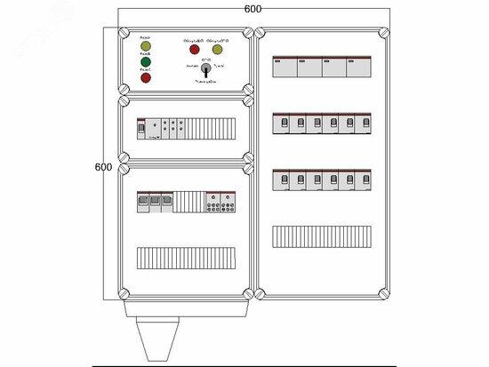 Фото №2 Щит управления электрообогревом DEVIbox HS 12x3400 D330 (в комплекте с терморегулятором и датчиком температуры) (DBS140)