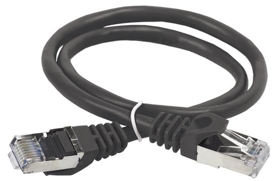 Фото №2 Патч-корд ITK категория 5е FTP 1.5м PVC черный (PC09-C5EF-1M5)