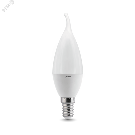 Фото №3 Лампа светодиодная LED 6.5 Вт 550 Лм 6500К холодная E14 Свеча на ветру Black Gauss (104101307)