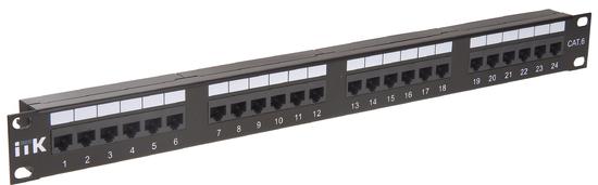 Фото №2 Патч-панель категория 6 UTP 24 порта (Dual) с кабельным органайзером (PP24-1UC6U-D05-1)