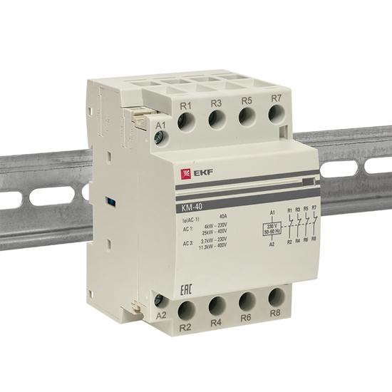 Фото №4 Контактор модульный КМ 40А 4NC (3 мод.) EKF PROxima (km-3-40-04)